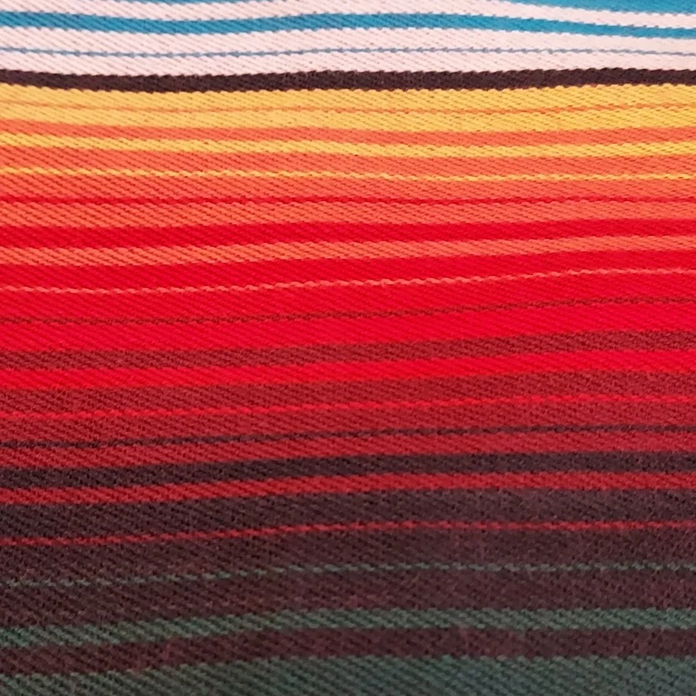 Royal Bones Rainbow Serape Striped 100% Cotton Spaghetti Strap Top XXL - Picture 5 of 10